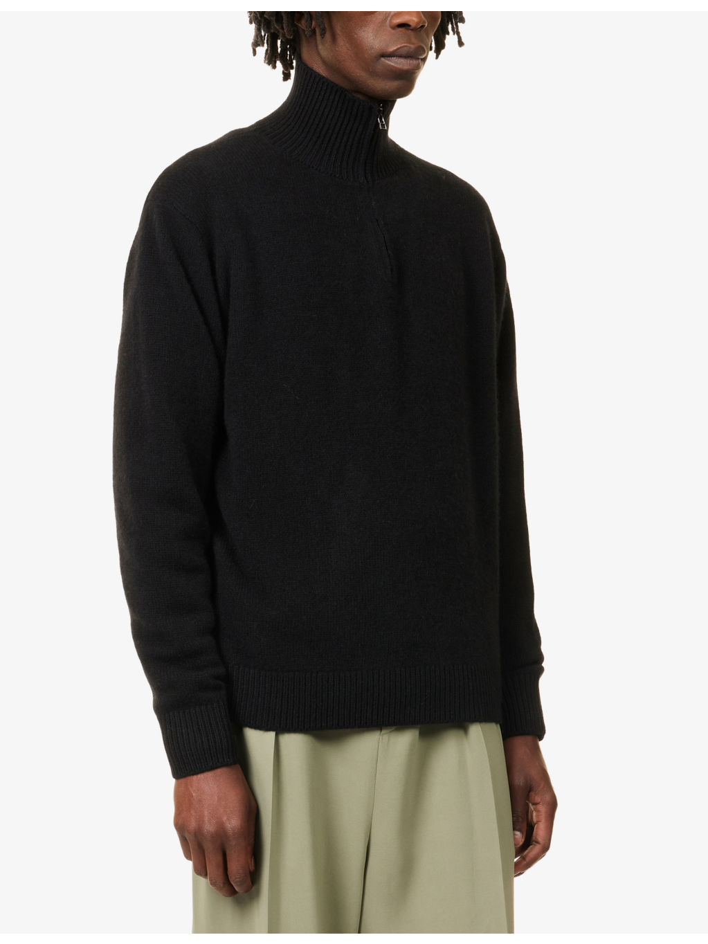 Relaxed-Fit High-Neck Cashmere Jumper - 3