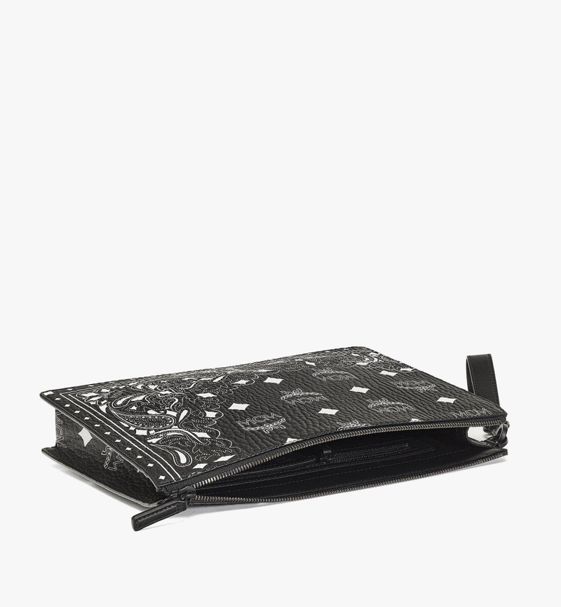 Aren Wristlet Zip Pouch in Bandana Visetos 3
