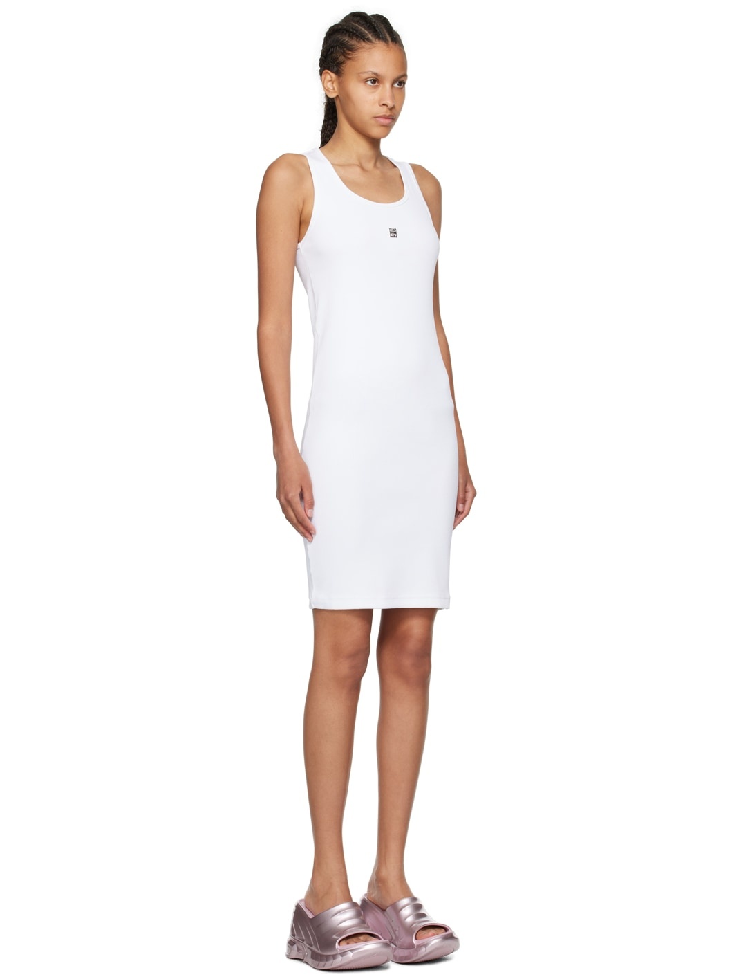 White 4G Minidress - 2