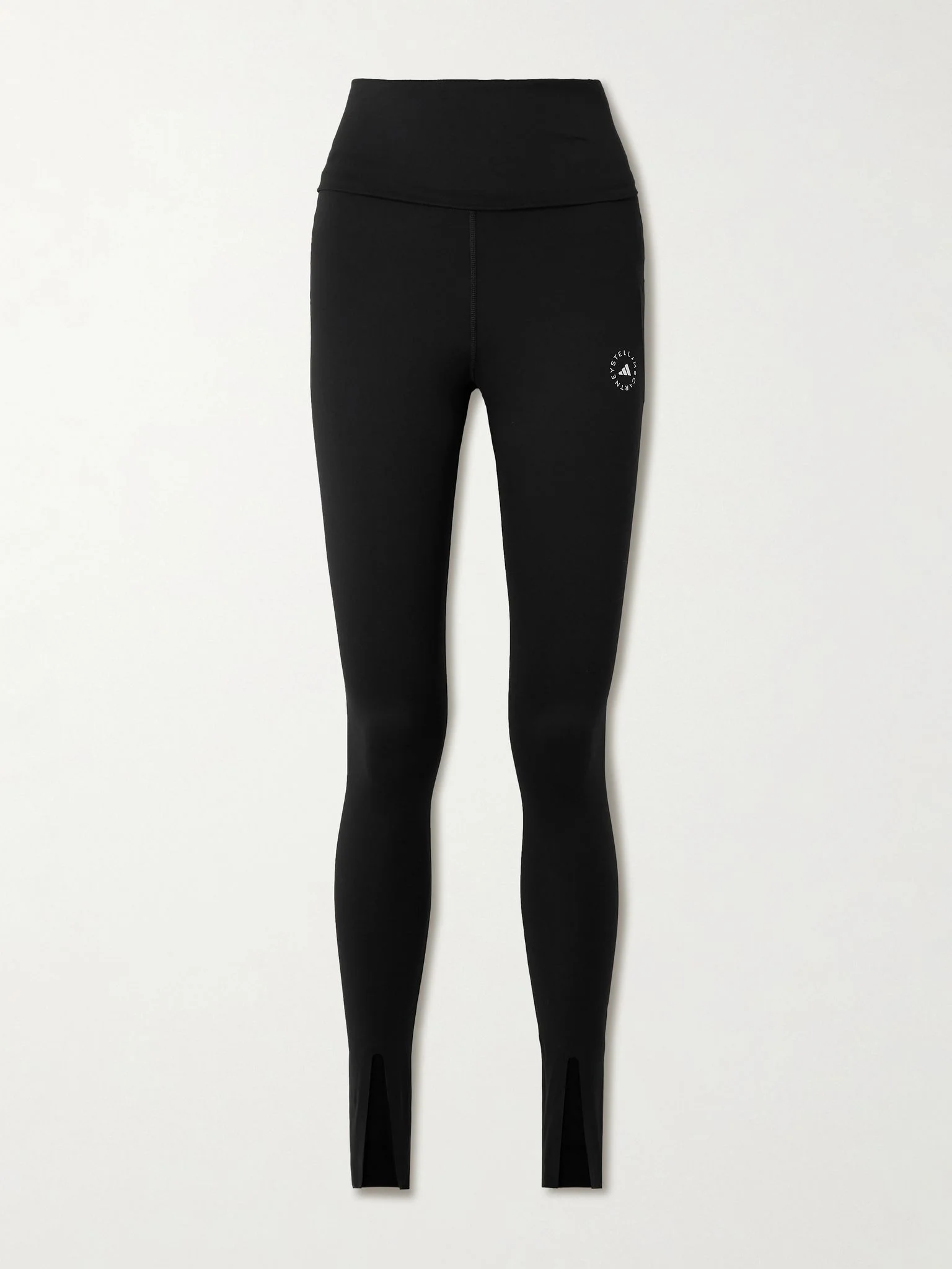 TrueStrength logo-jacquard recycled stretch-jersey leggings Black - 1