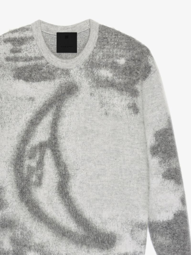 SWEATER IN MOHAIR WITH TAG EFFECT PATTERN 5