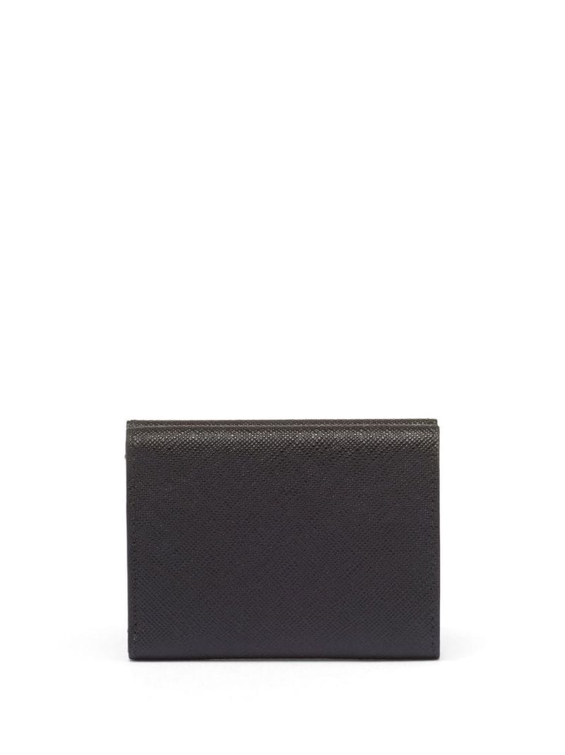 small logo-plaque leather wallet - 2