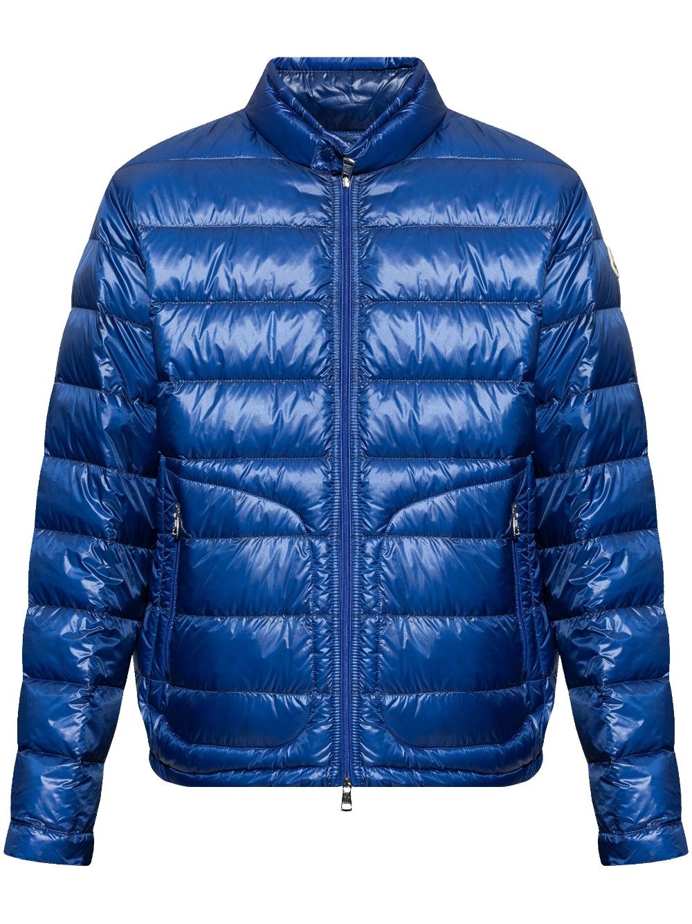 metallic finish down jacket - 1