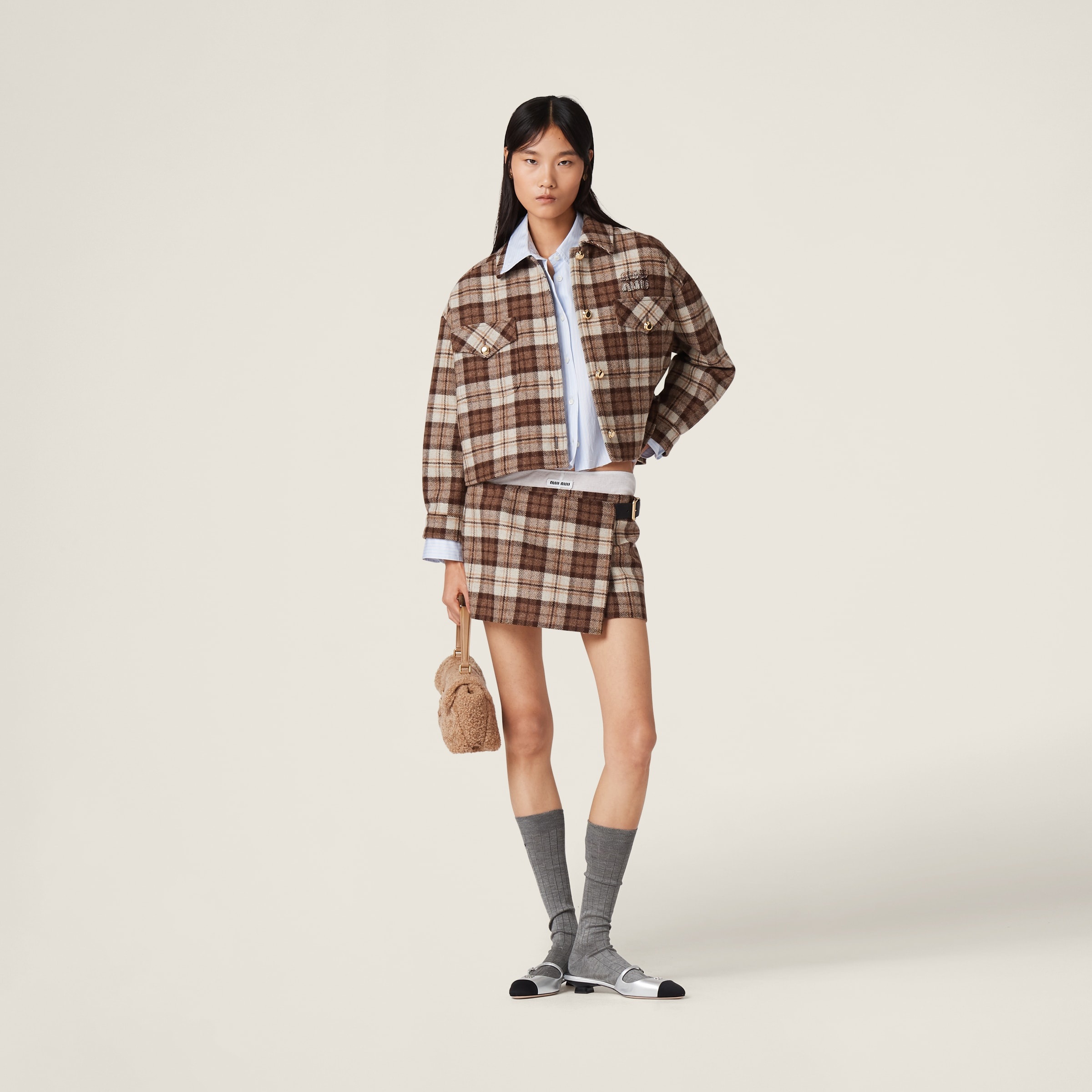 Miu Miu Check blouson jacket | REVERSIBLE