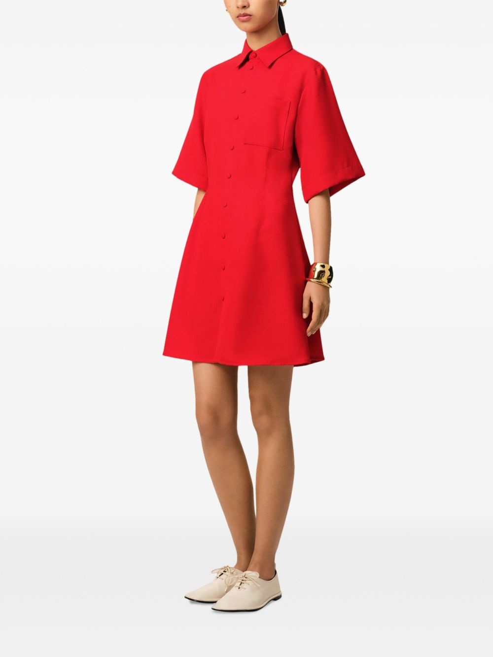 short-sleeved shirtdress - 3