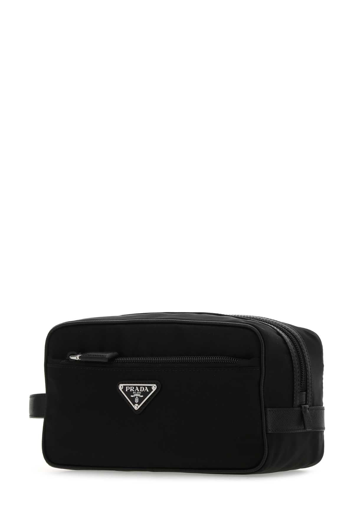 Prada Men Black Re-Nylon Beauty Case - 2