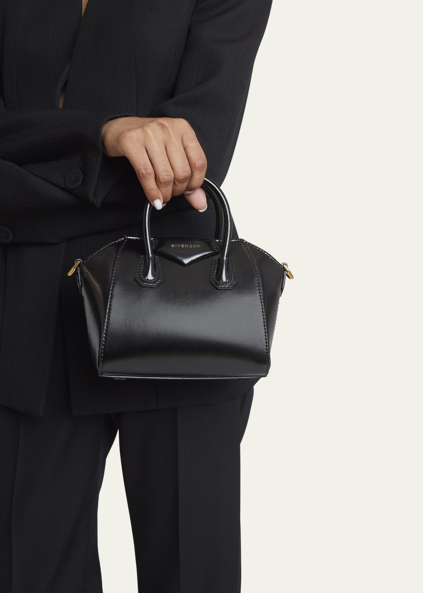 Antigona Toy Crossbody Bag in Leather - 2