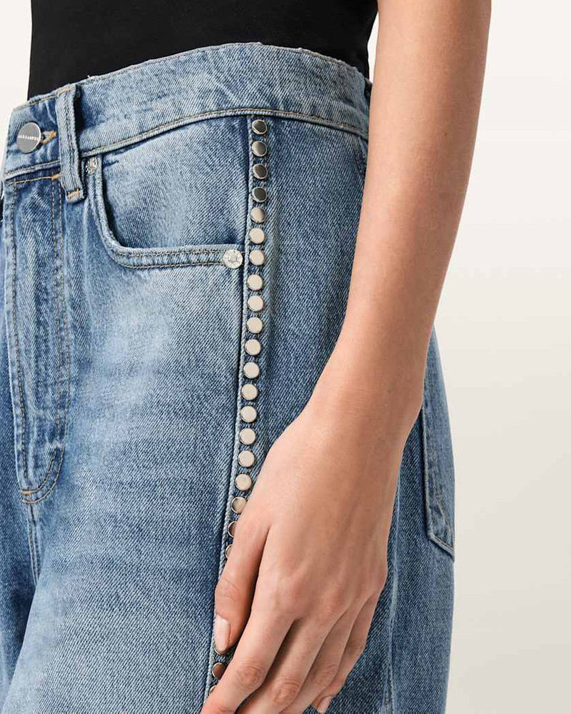 FRANKIE LOOSE FIT STUD DENIM JEANS 4