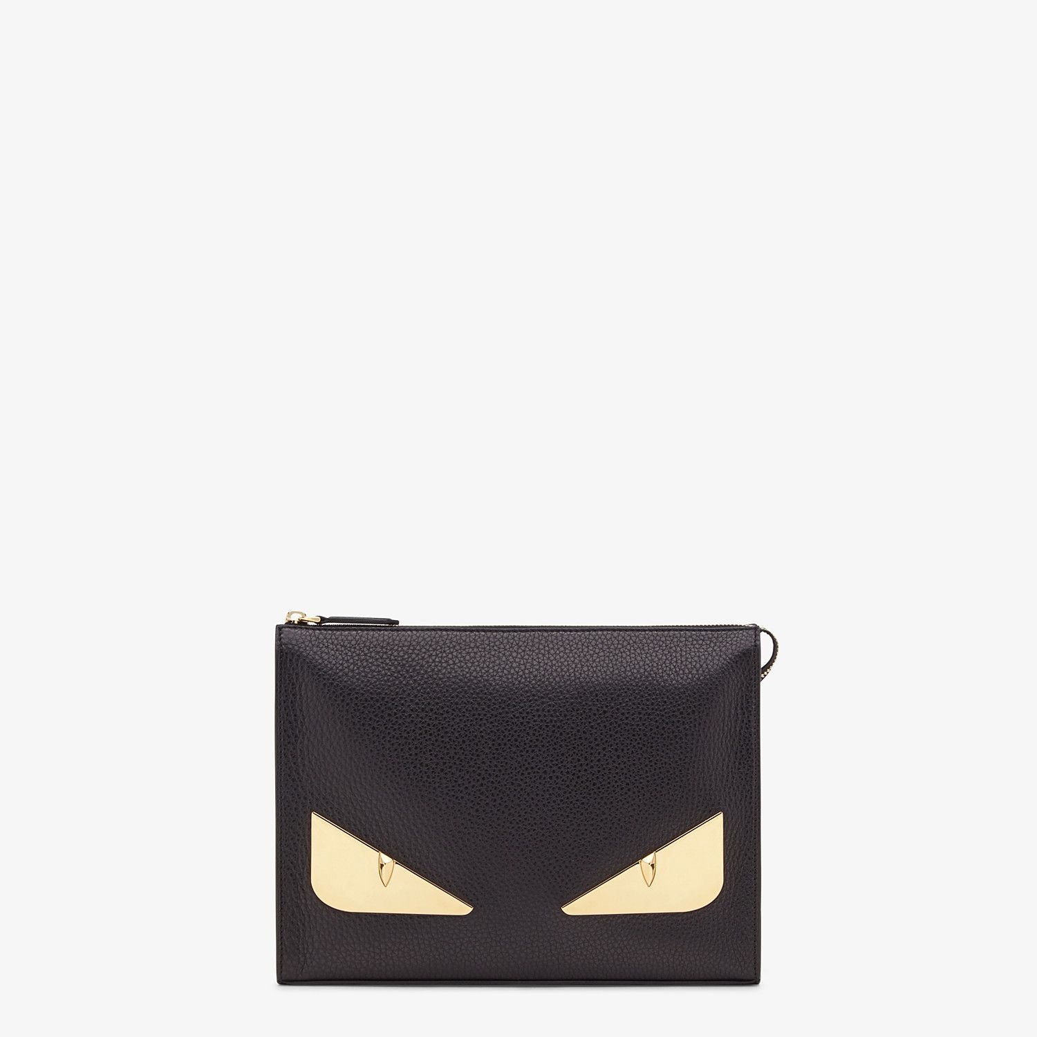 Black Romano leather pochette - 1