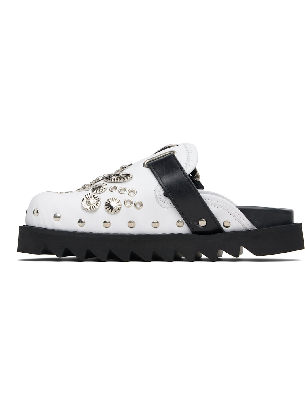 SSENSE Exclusive White Buckle Slip-on Loafers - 3