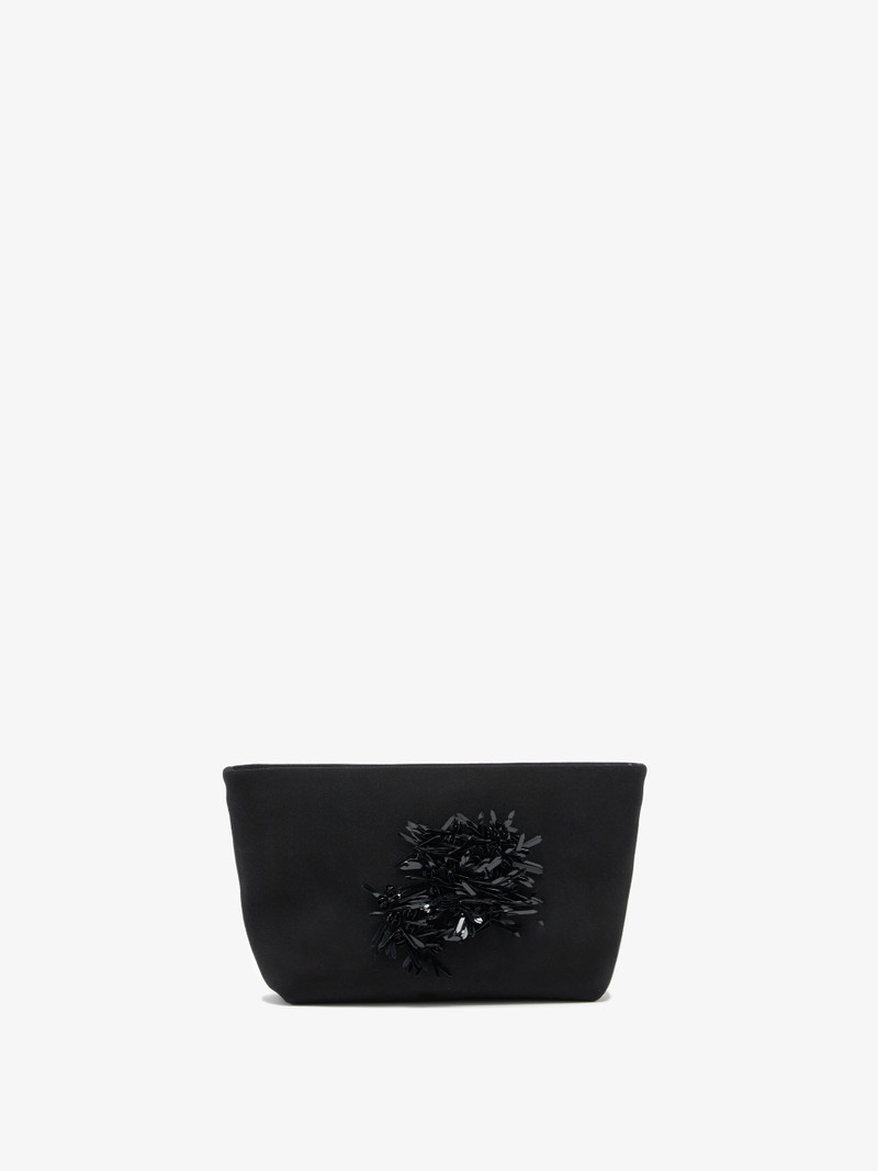 Proenza Schouler Bond Clutch in Embroidered Compact Crepe outlook