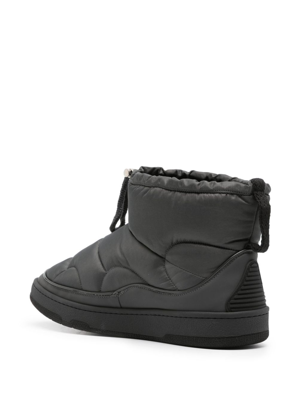 quilted drawstring ankle boots - 3