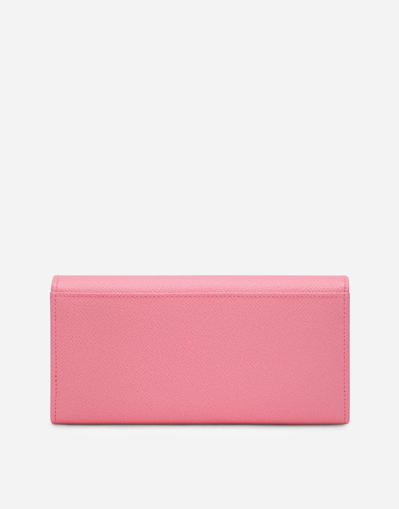 Dauphine calfskin wallet with branded tag 3