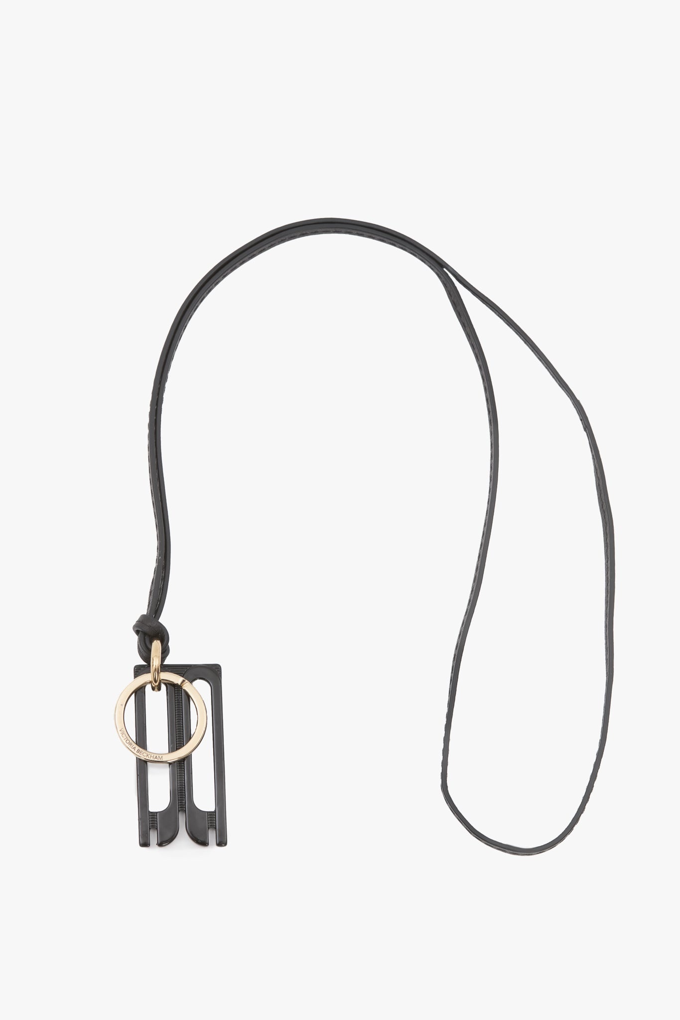B Frame Keyring In Black - 2