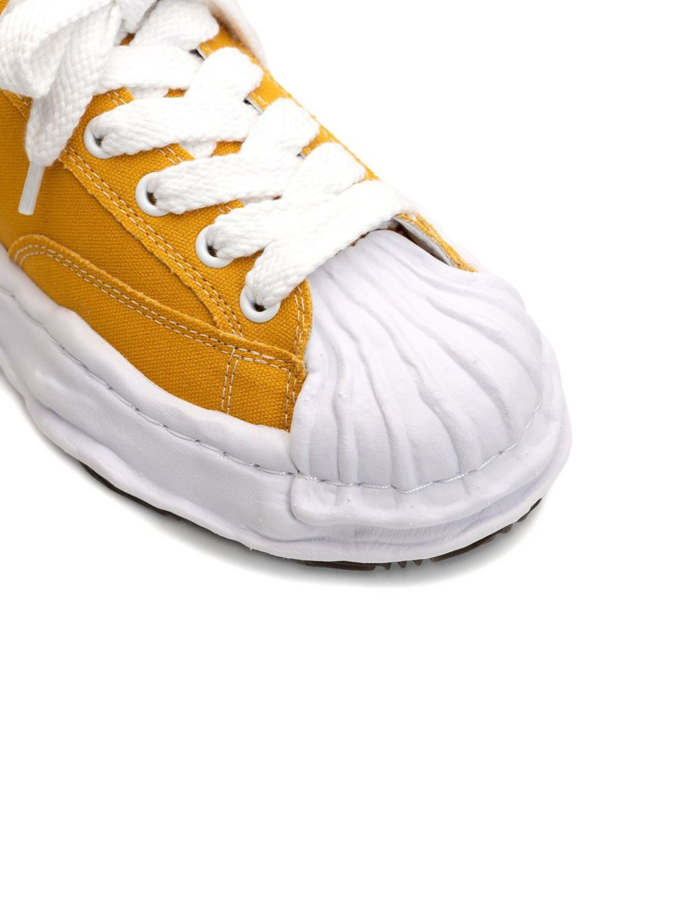 Blakey pleated-toe low-top sneakers - 3