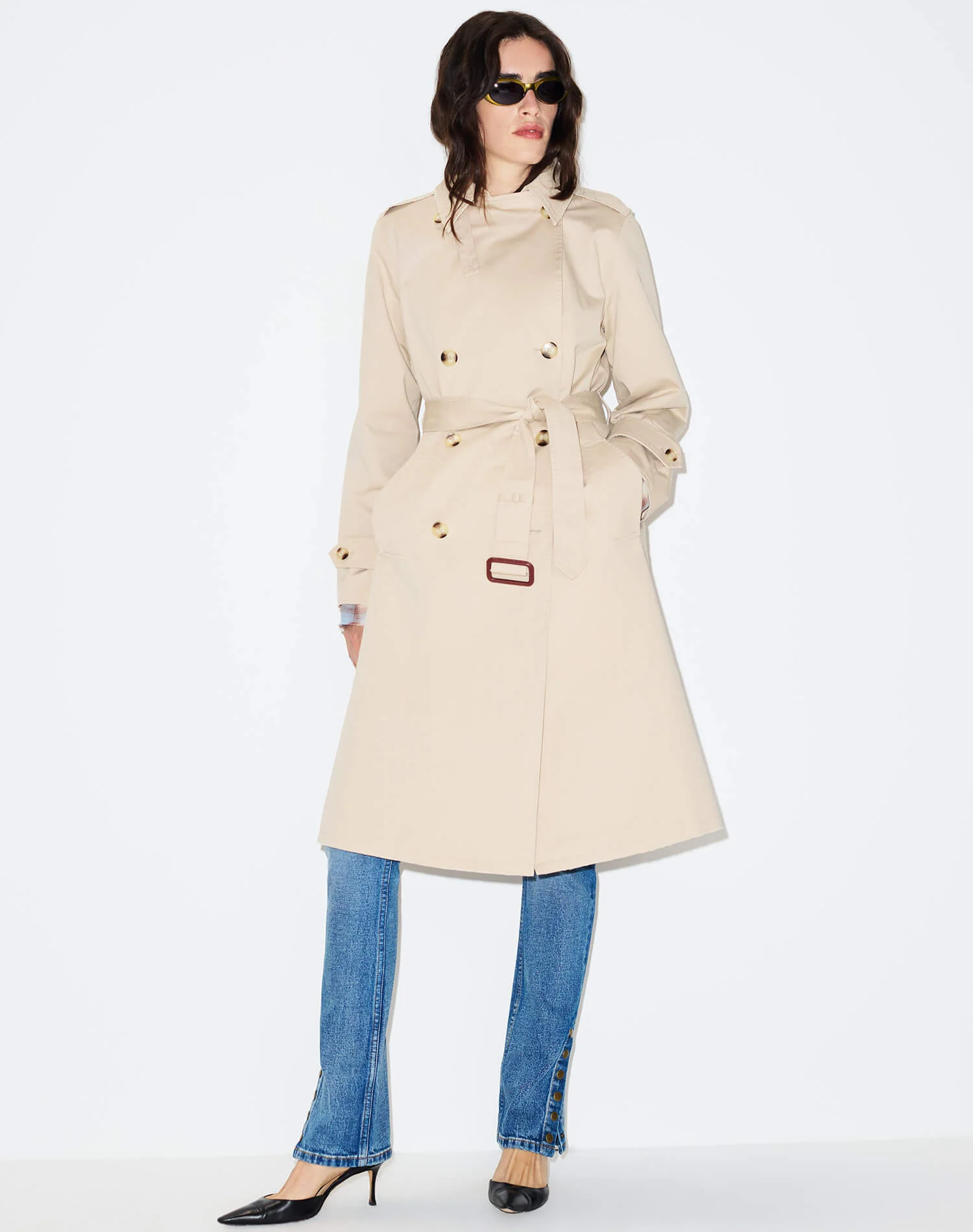 Cara Trench - Khaki - 1