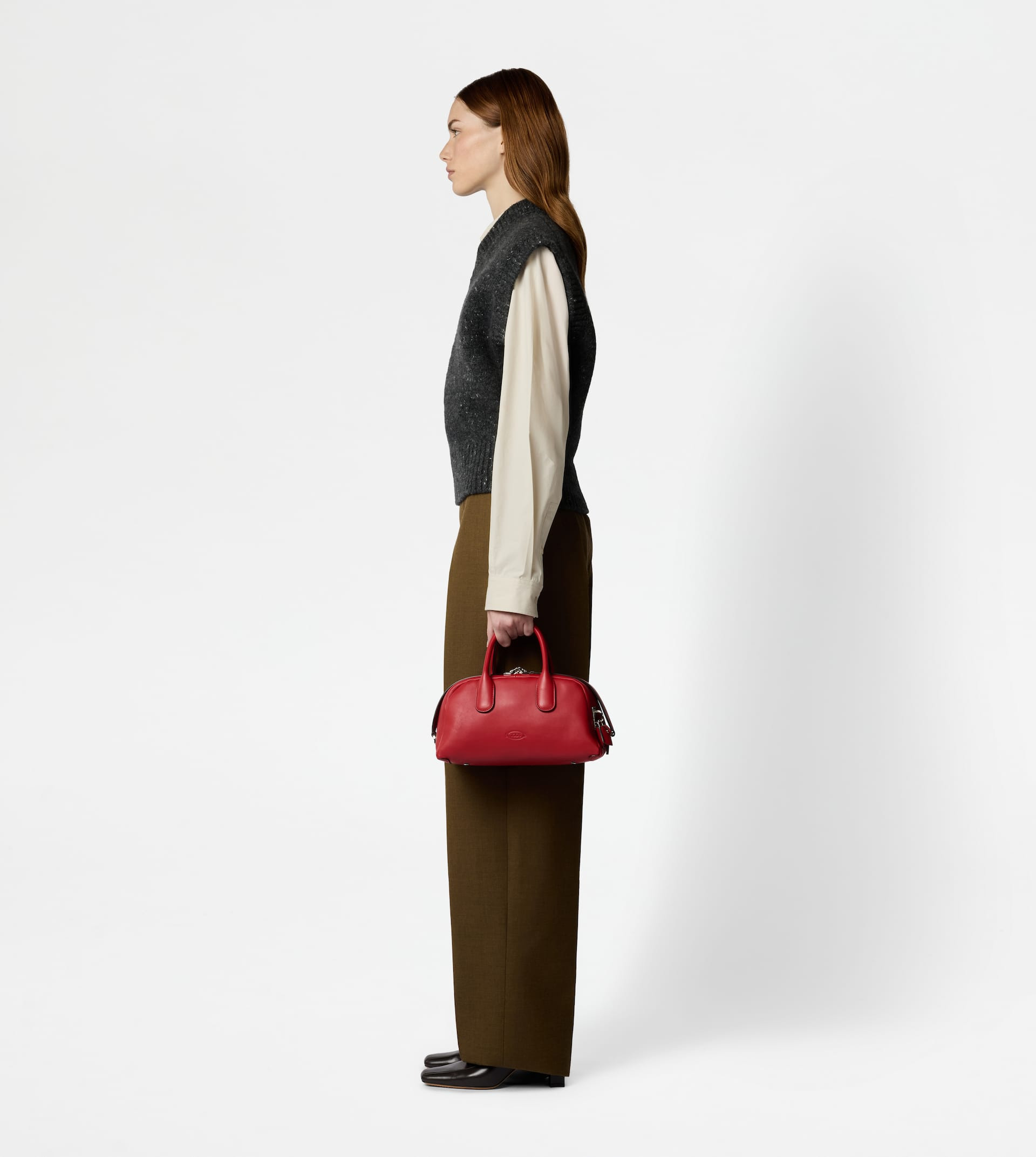TOD'S DARSENA IN LEATHER SMALL - RED - 8
