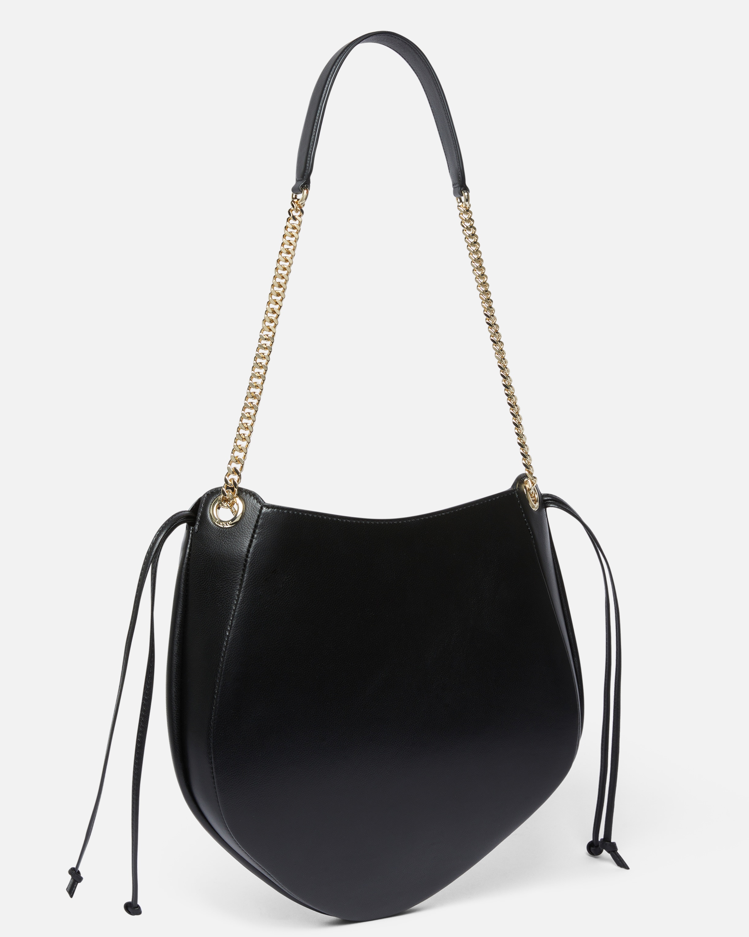 GATHERED NAPPA LEATHER HOBO BAG WITH CHAIN SHOULDER STRAP PINKO GALLERIA - 2