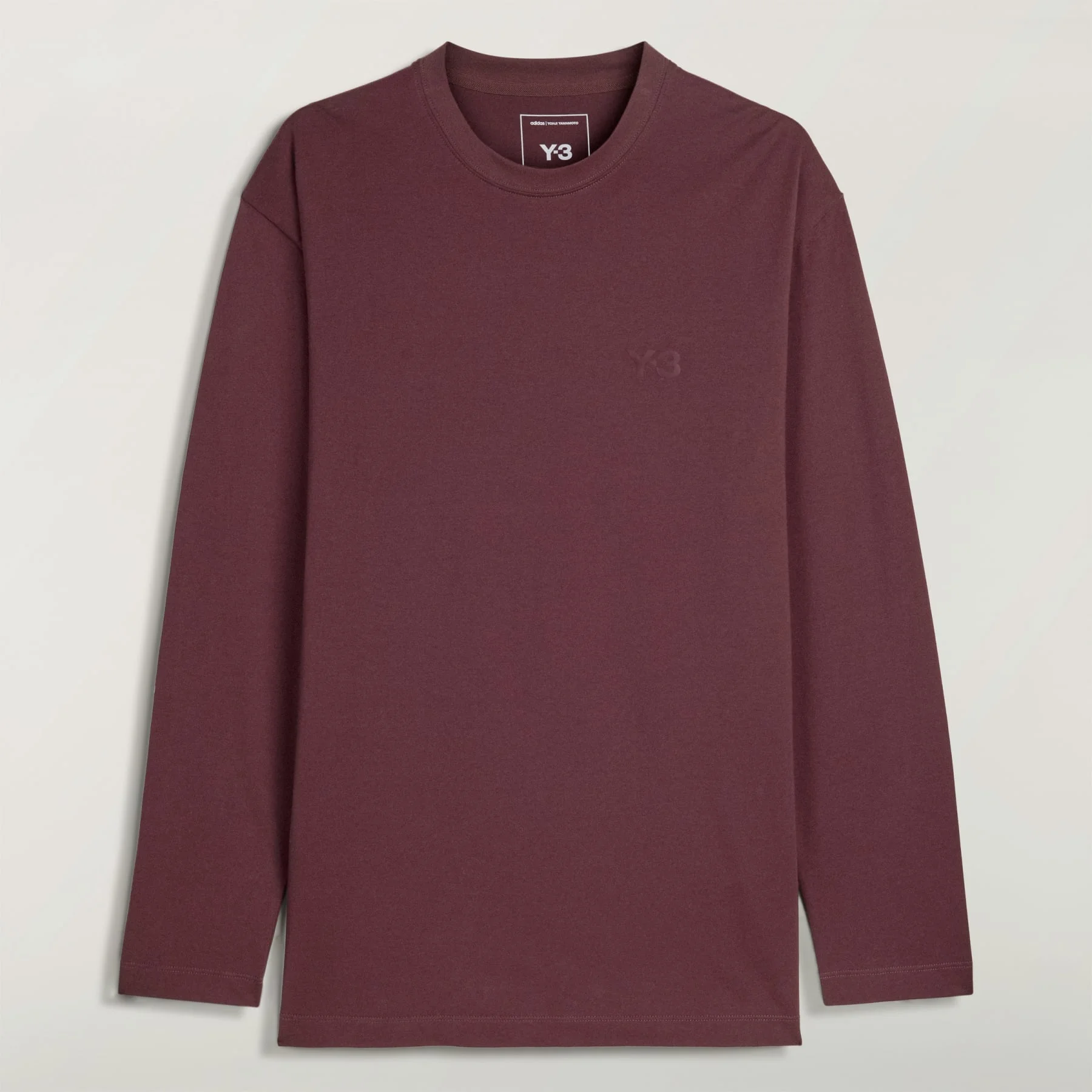 Y-3 LOGO LONG SLEEVE TEE - 1