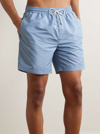 Brunello Cucinelli Straight-Leg Mid-Length Logo-Embroidered Swim Shorts outlook