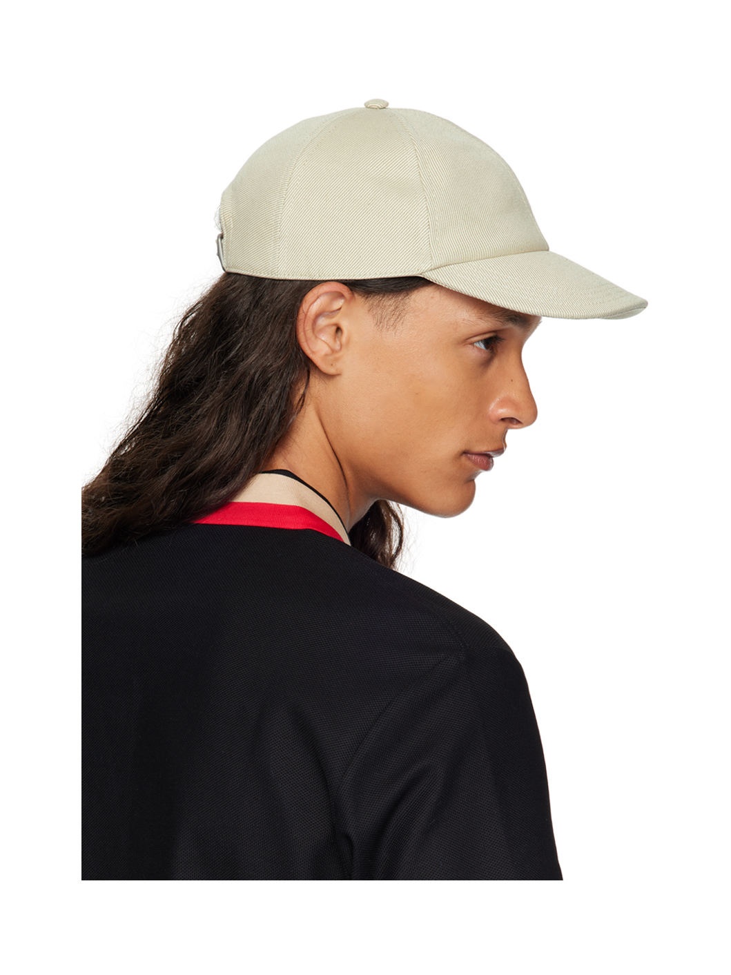 Beige EKD Cotton Blend Baseball Cap - 3