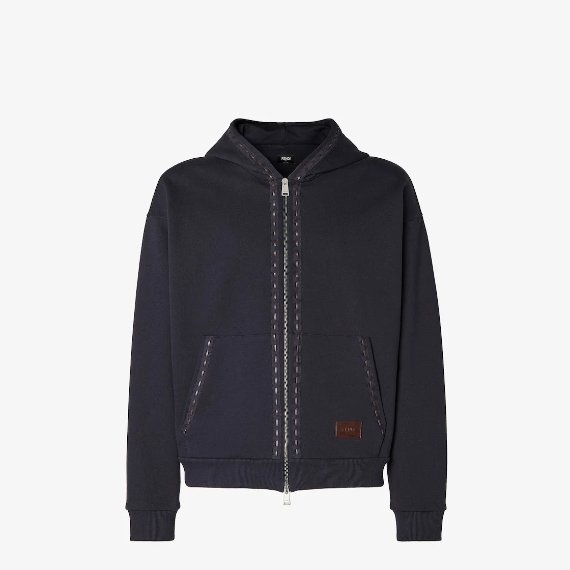 Sweatshirt Navy blue cotton sweatshirt - 1