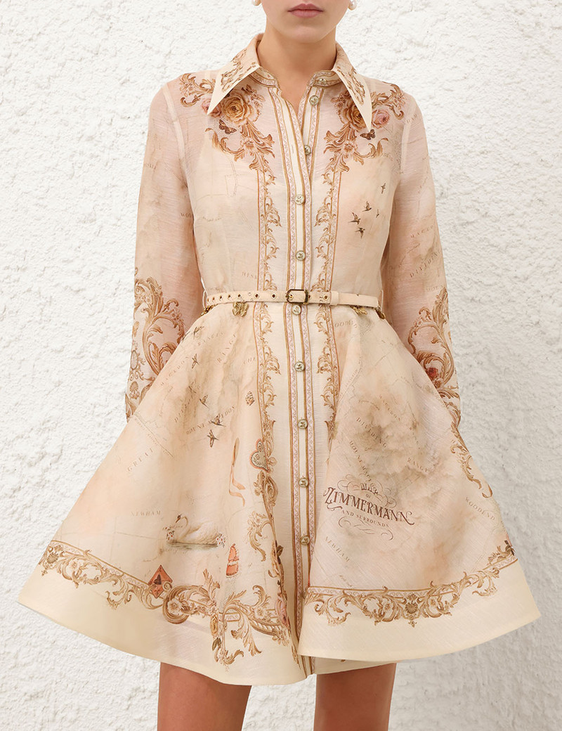Zimmermann MEMENTO BUTTONED MINI DRESS outlook