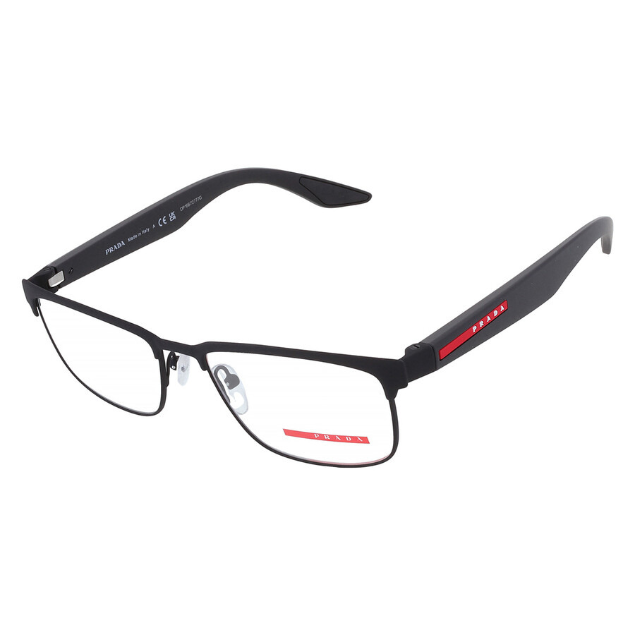 Prada Linea Rossa Demo Rectangular Men's Eyeglasses PS 51PV DG01O1 54 - 3