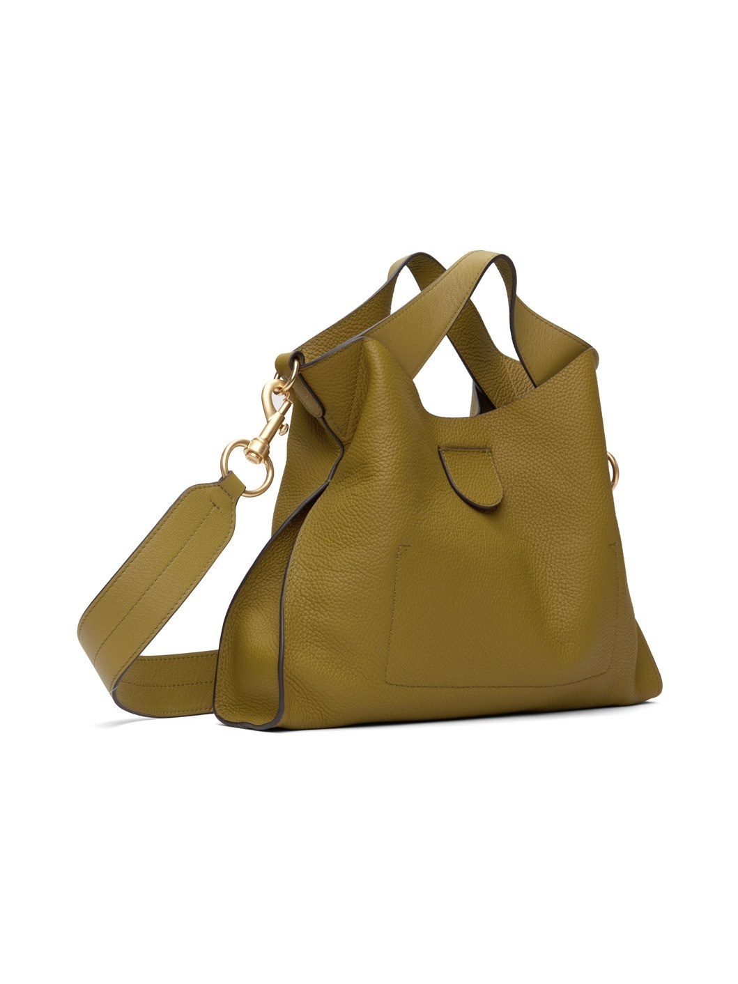 Khaki Small Joan Top Handle Bag - 3