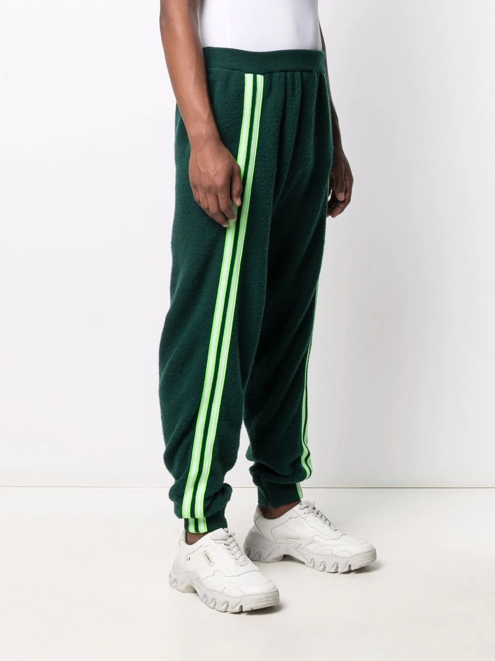 side-stripe track pants - 4