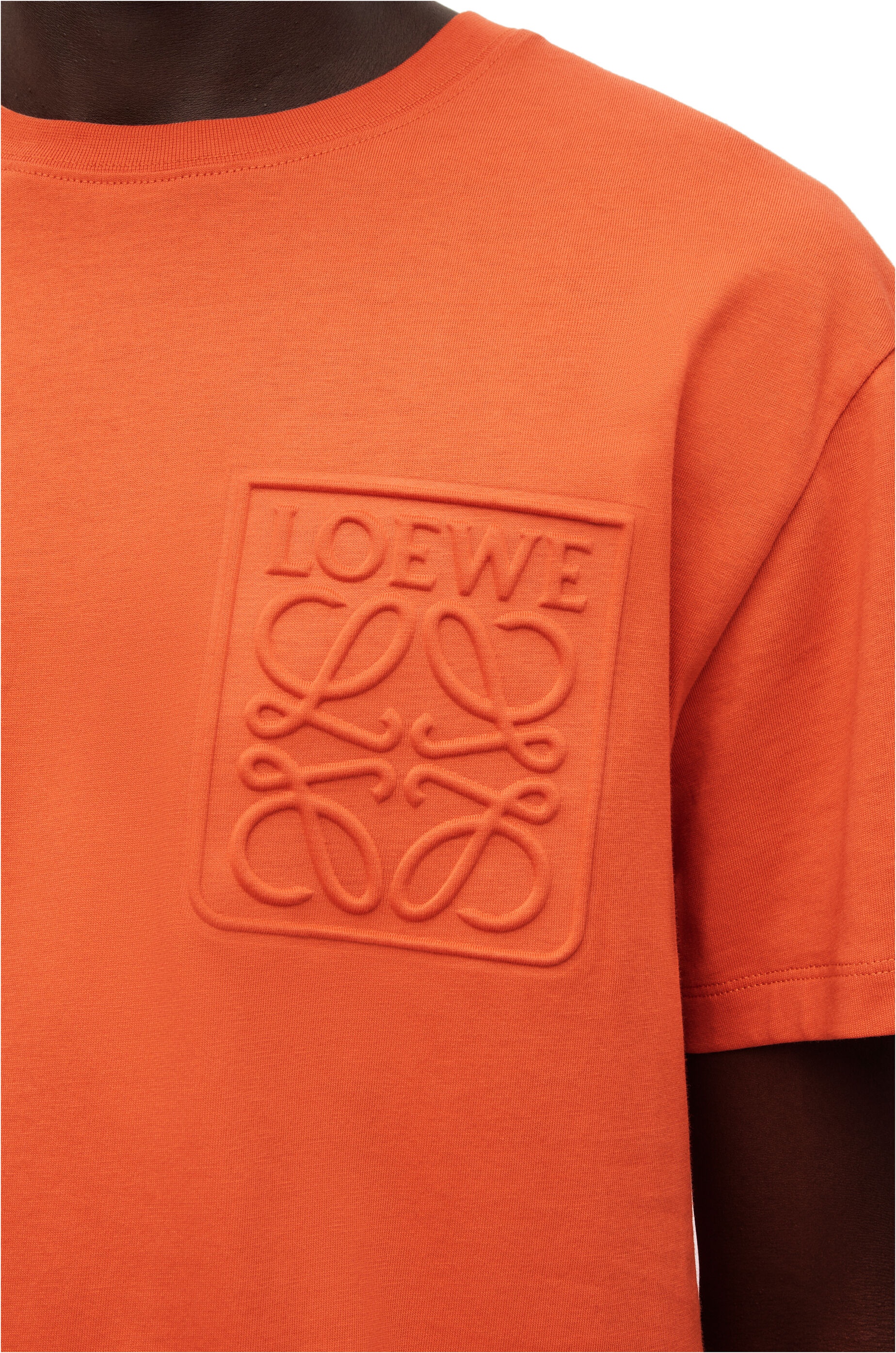 Debossed Anagram T-shirt in cotton - 5