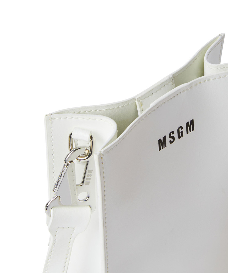 Mini tote bag with micro-logo 4