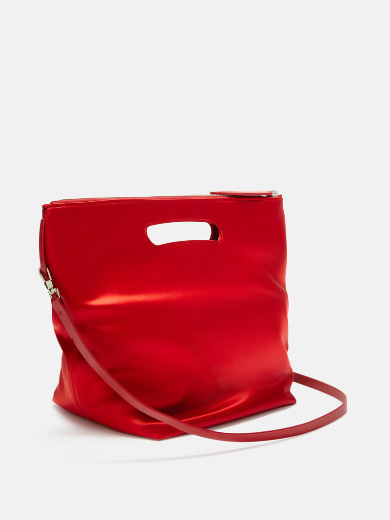 ''VIA DEI GIARDINI 30'' VIBRANT RED TOTE BAG 3