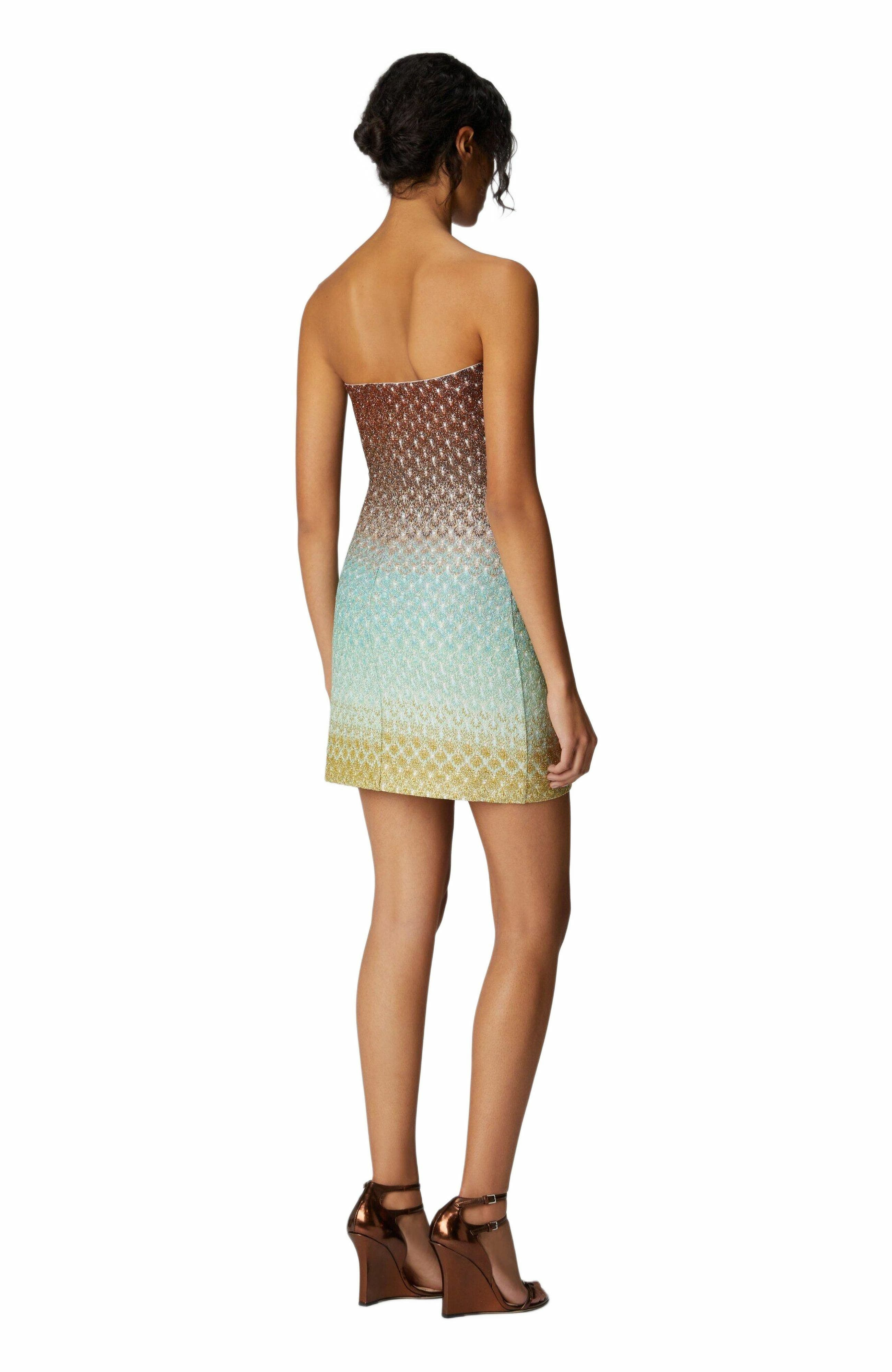 Missoni Strapless Mini Dress In Dégradé Lace in Multicoloured at Nordstrom - 6