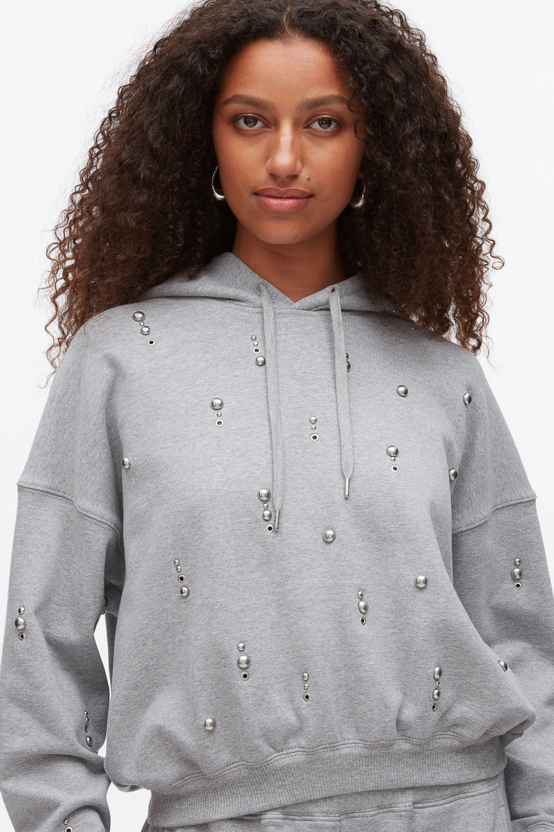 Stud Embellished Oversized Hoodie 6