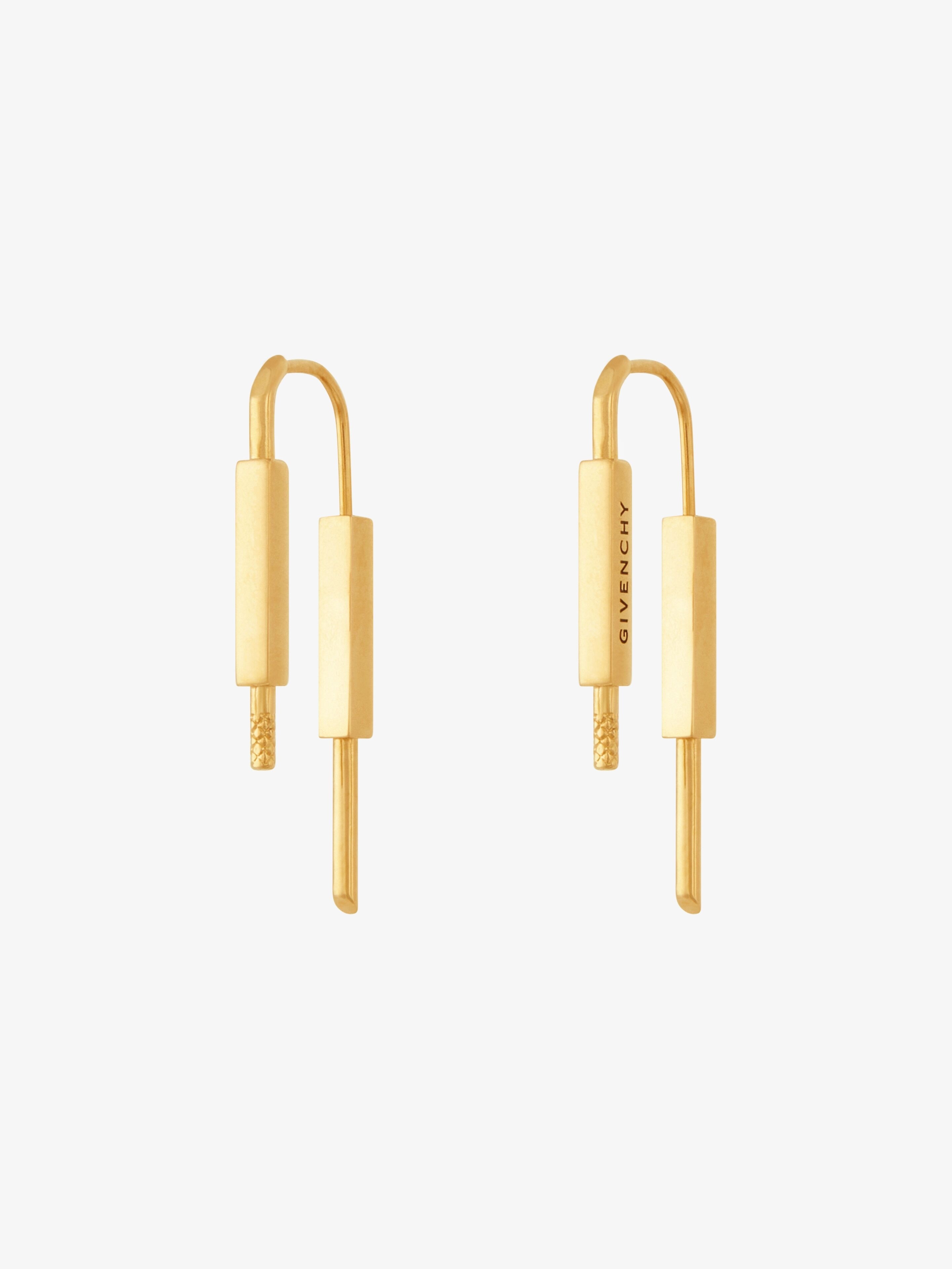 U LOCK EARRINGS IN METAL - 5