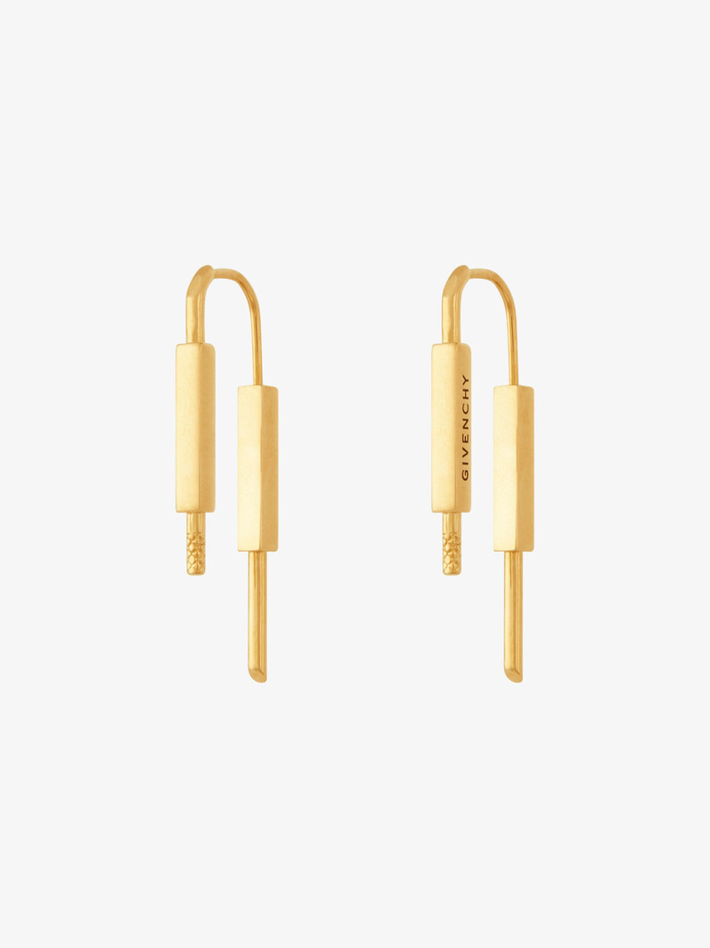 Givenchy U LOCK EARRINGS IN METAL outlook