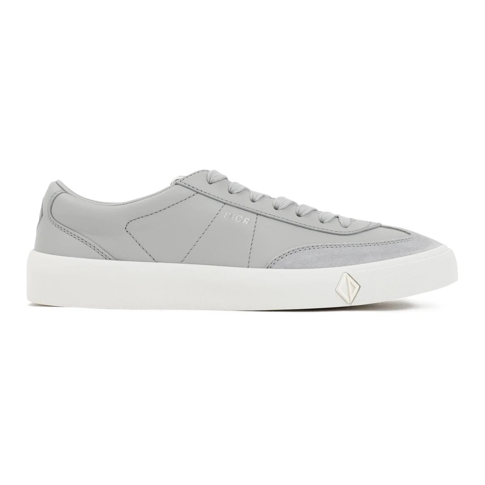 LEATHER SNEAKERS WITH SUEDE DETAIL - 1