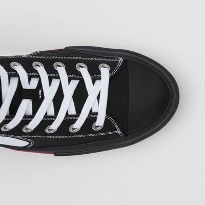 Burberry Cotton and Nylon Sub High-top Sneakers outlook