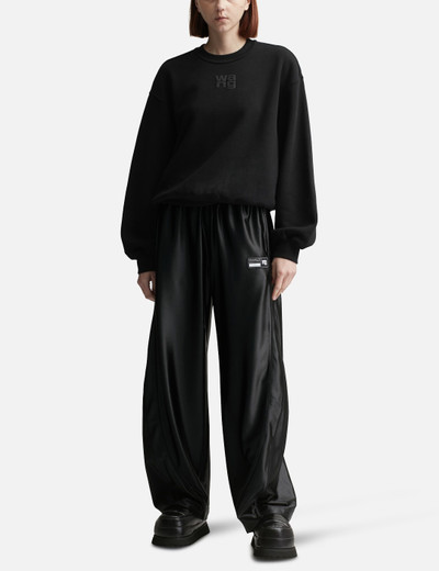 alexanderwang.t PUFF LOGO ESSENTIAL TERRY CREW SWEATSHIRT outlook