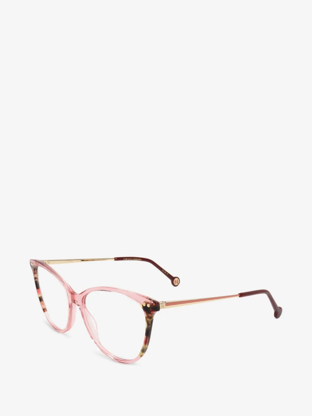 tortoiseshell-effect cat-eye glasses - 1
