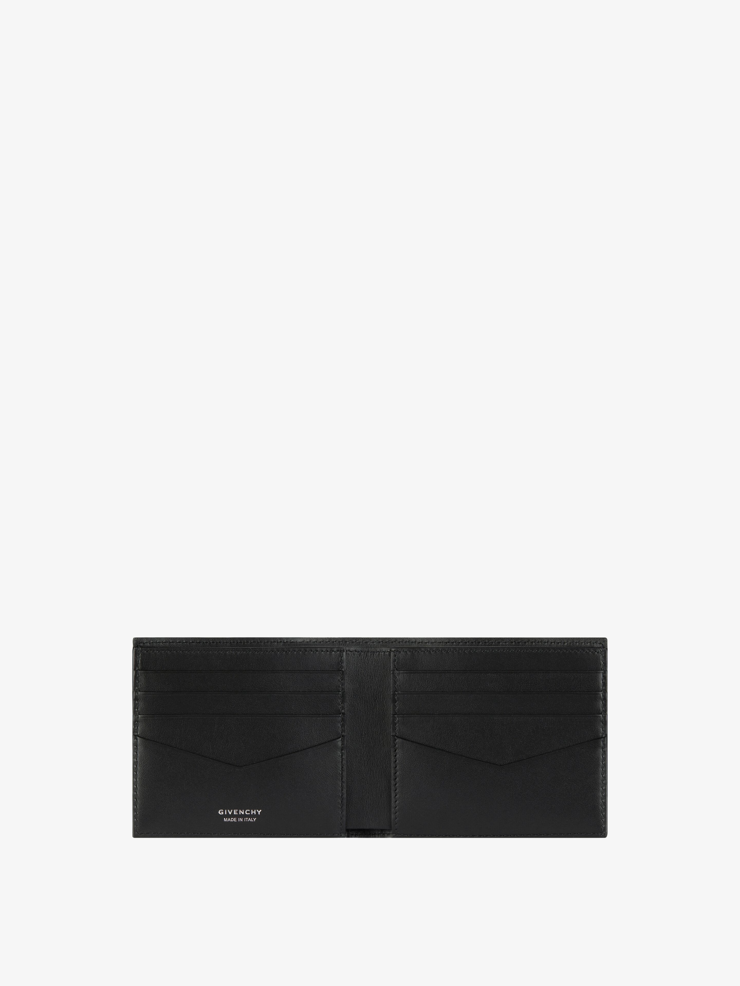 BIFOLD WALLET IN 4G COATED CANVAS AND LEATHER - 5