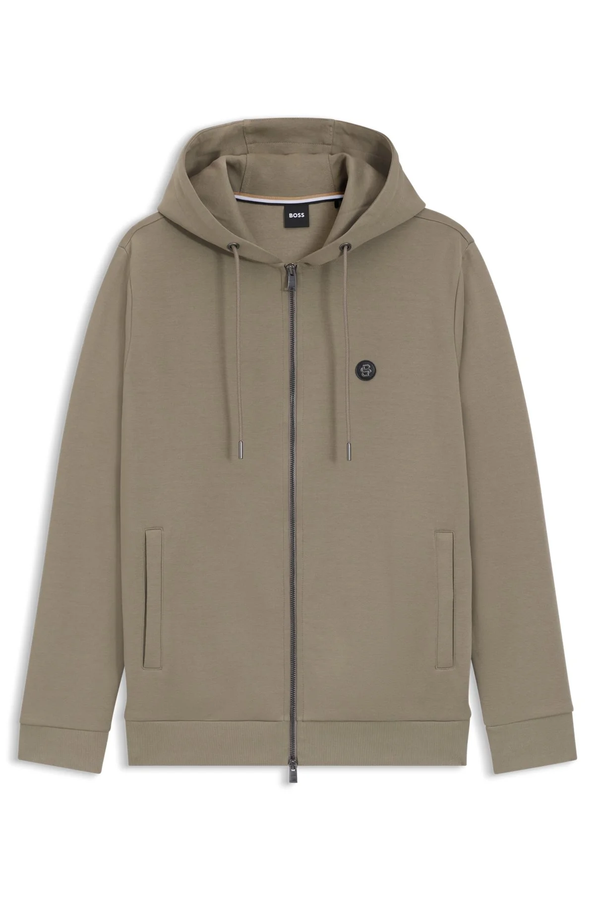 ZIP-UP HOODIE WITH DOUBLE B MONOGRAM - 1