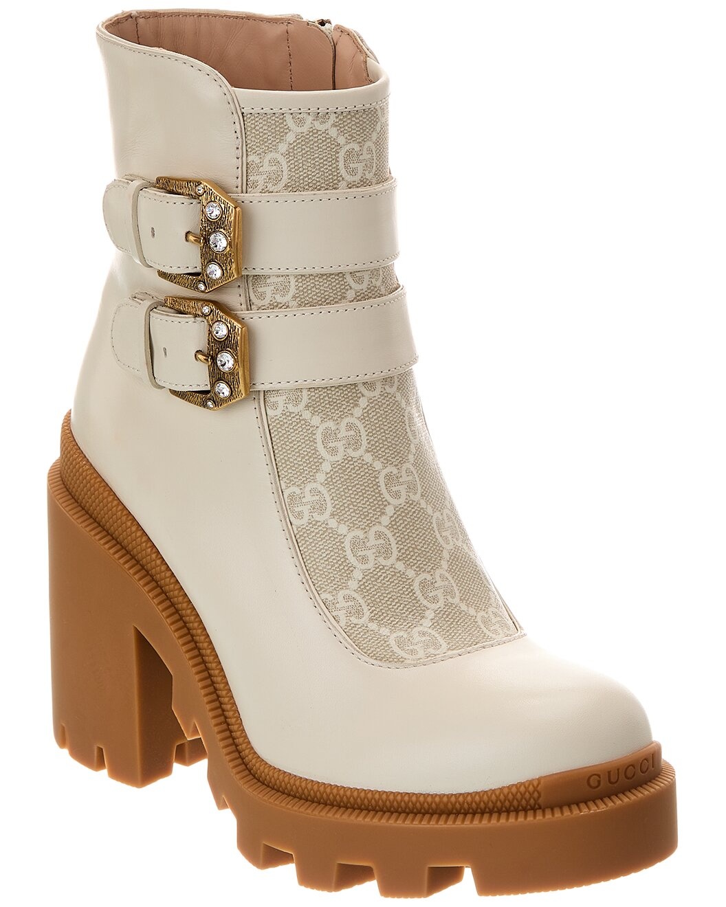 Gucci GG Supreme Canvas & Leather Bootie - 1