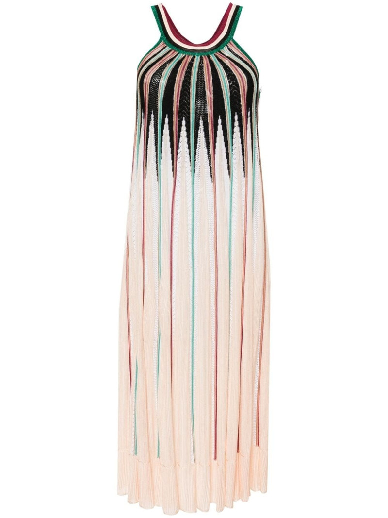 patterned intarsia-knit midi dress 1