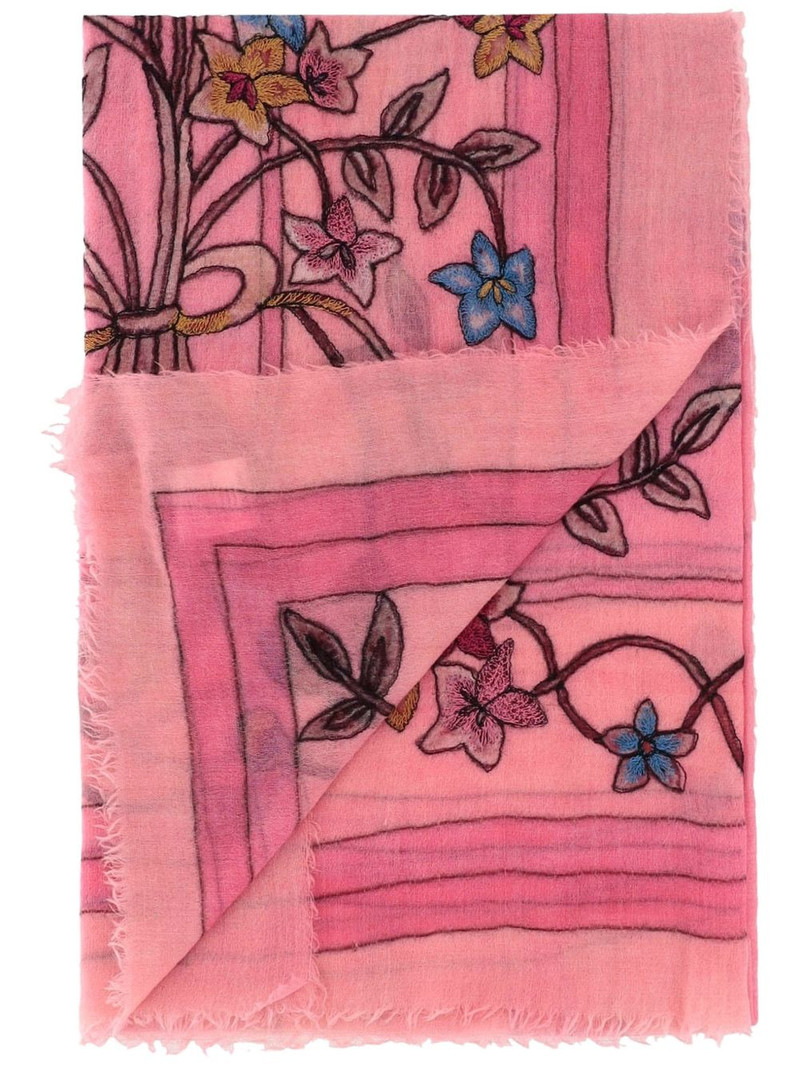 Faliero Sarti Chantal floral-print scarf outlook