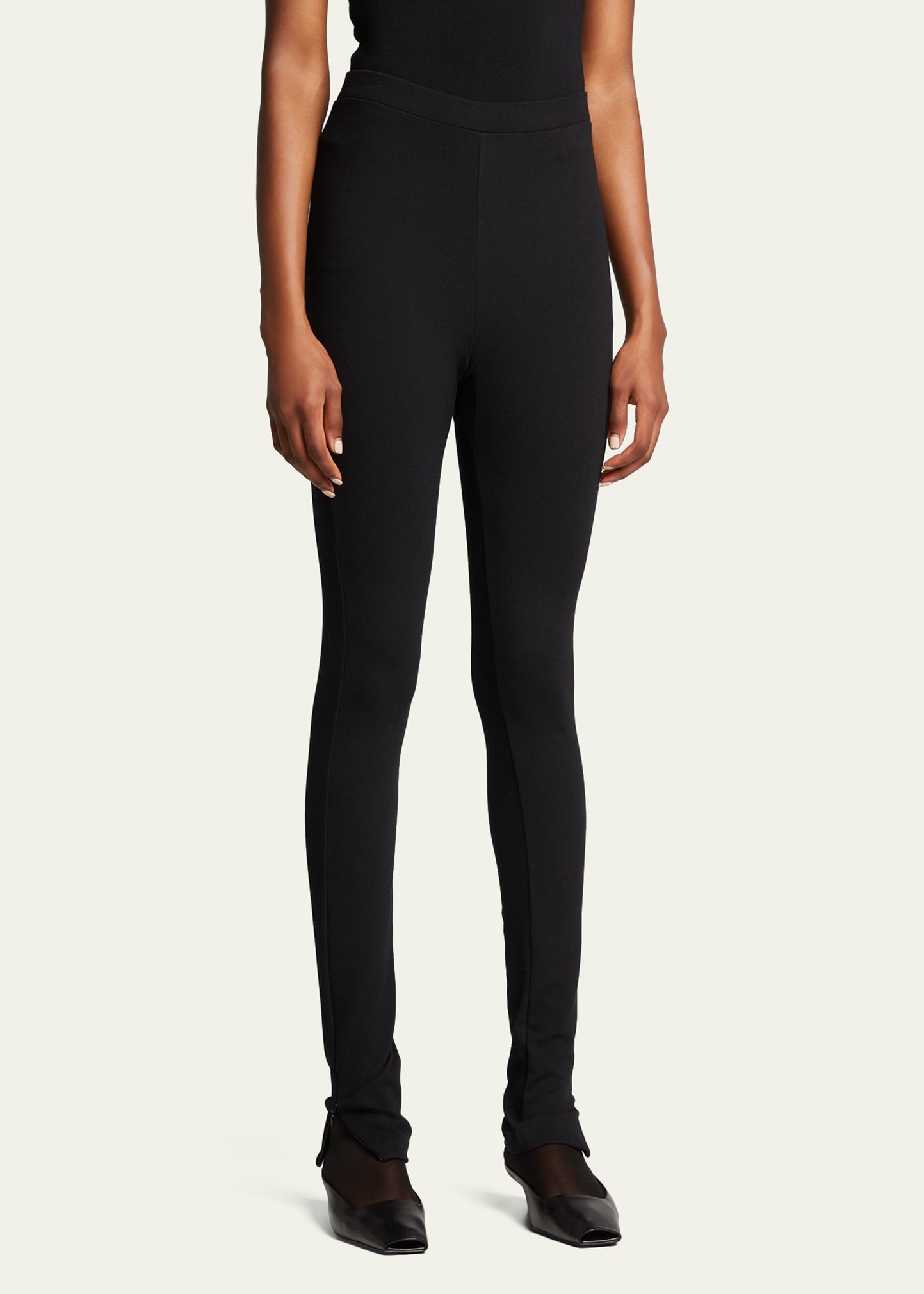 Zip-Cuff Viscose Leggings - 4