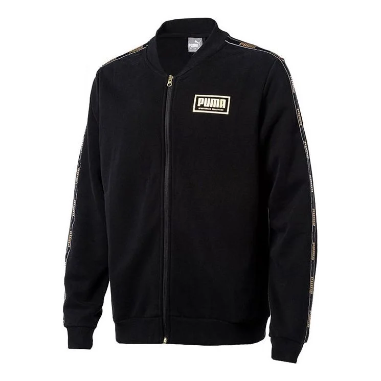 PUMA Gold Color Casual Sports Jacket Black 581767-01 - 1
