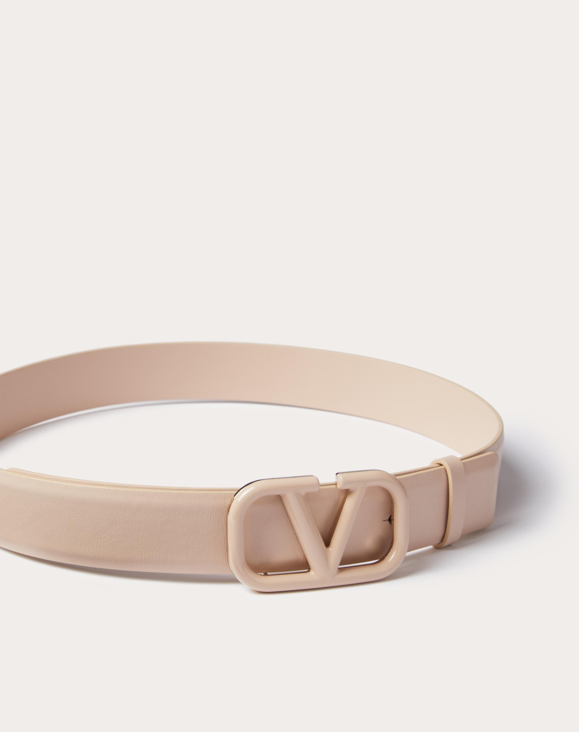 VLOGO SIGNATURE BELT IN SHINY CALFSKIN 30MM - 4