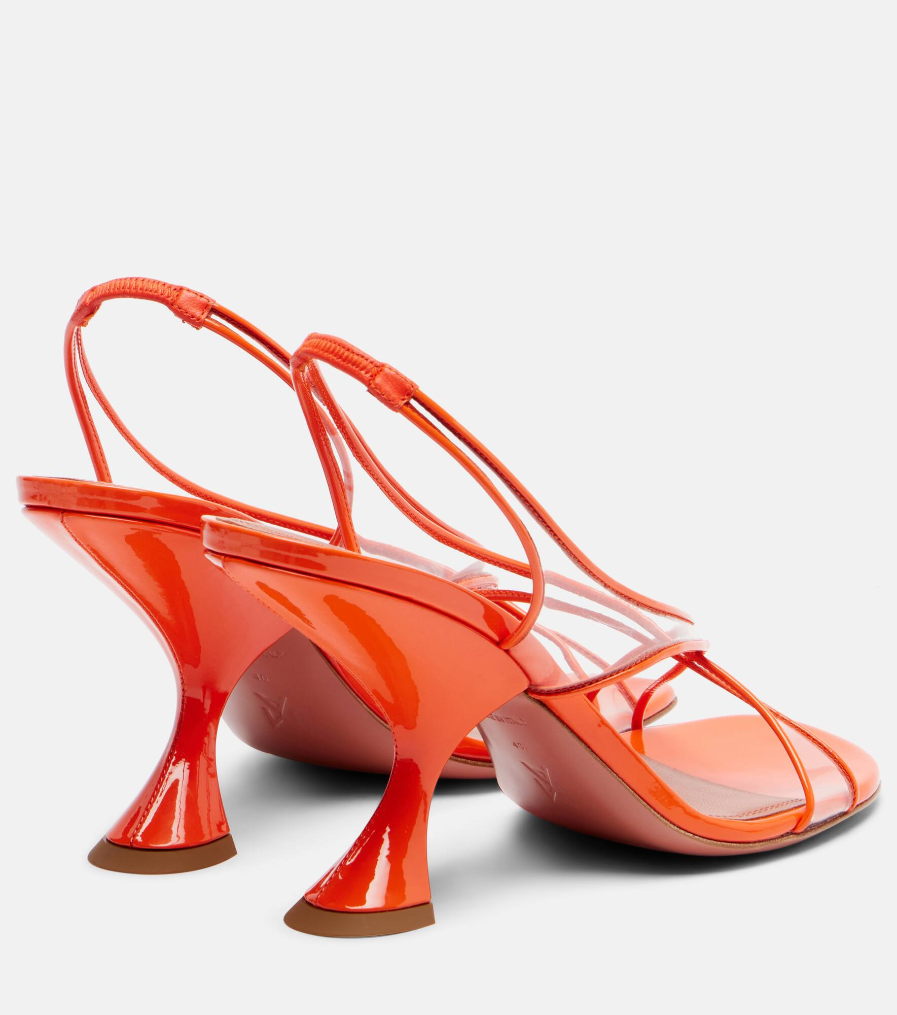 Lena 90 PVC and patent leather sandals - 2